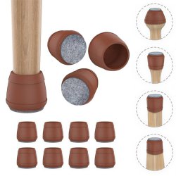 صداگیر و پایه سیلیکونی مبل و صندلی نمد دار بسته 8 عددی